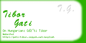 tibor gati business card